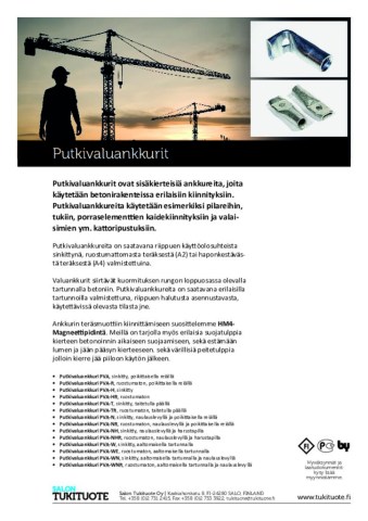 Putkivaluankkurit esite FI 2026-3